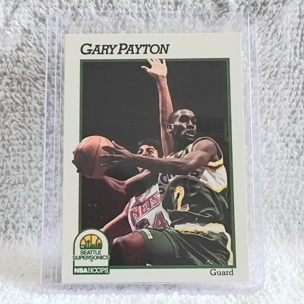 5/$20 Mint 1991 NBA Hoops Gary Payton NBA Player Rookie Card 202!!